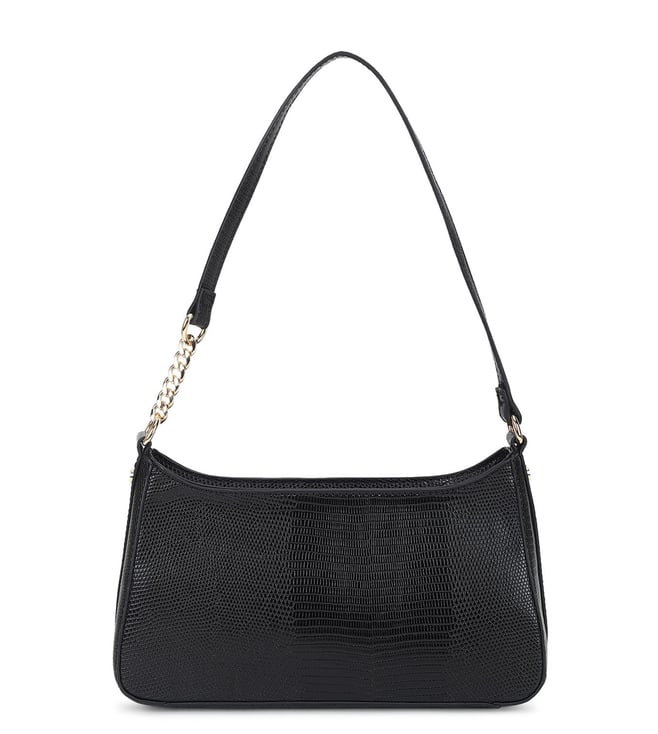 Buy Dune London Black Reptile Dmartha Shoulder Bag for Women Online