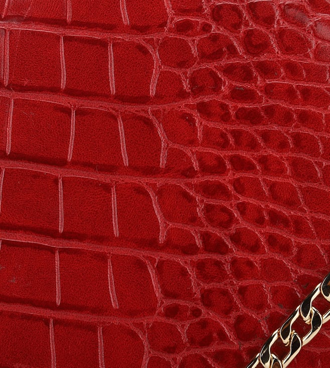 Buy Dune London Red Croc Ewowzer Cross Body Bag for Women Online @ Tata ...