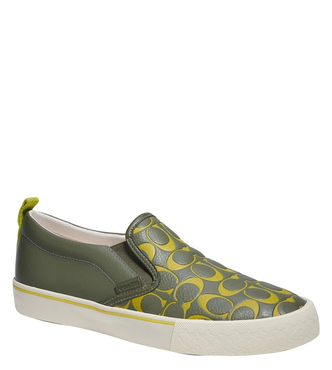 Buy Coach Army Green Skate Signature Logo Men Sneakers Online @ Tata CLiQ  Luxury