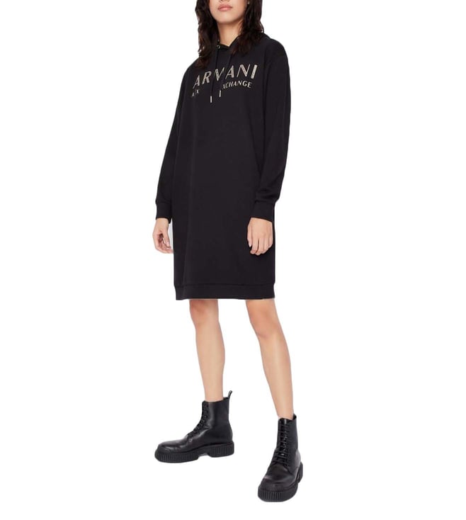 Buy Armani Exchange Black Logo Regular Fit Dress for Women Online @ Tata  CLiQ Luxury