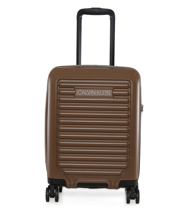 Buy CALVIN KLEIN Otter Odyssey Small Hard Case Checked Luggage Online @  Tata CLiQ Luxury