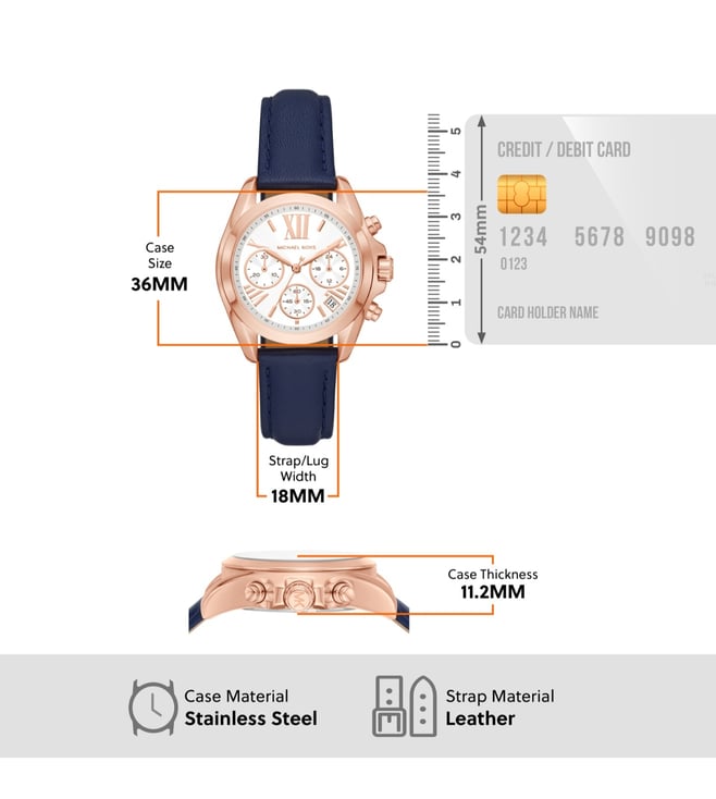 Buy MICHAEL Michael Kors MK2960 Bradshaw Chronograph Watch for Women ...