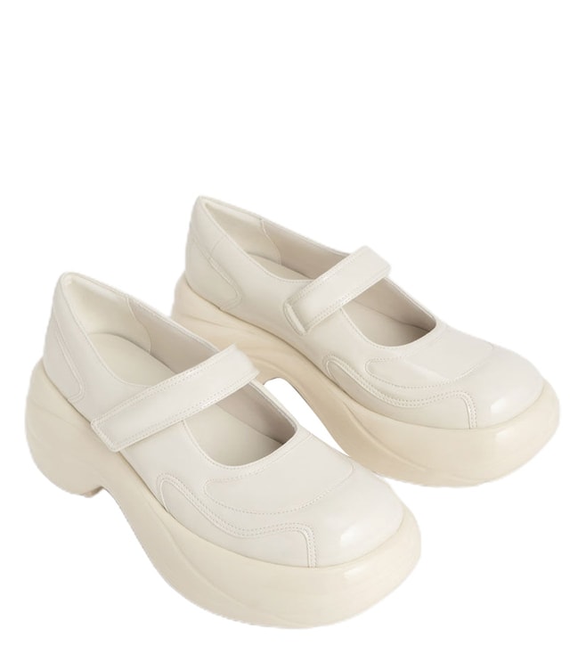 Buy Charles & Keith Chalk Roony Mary Jane Wedges for Women Online