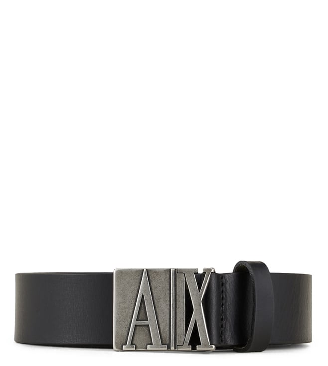 Buy Armani Exchange Black Metal Logo Casual Belt for Men Online @ Tata CLiQ  Luxury