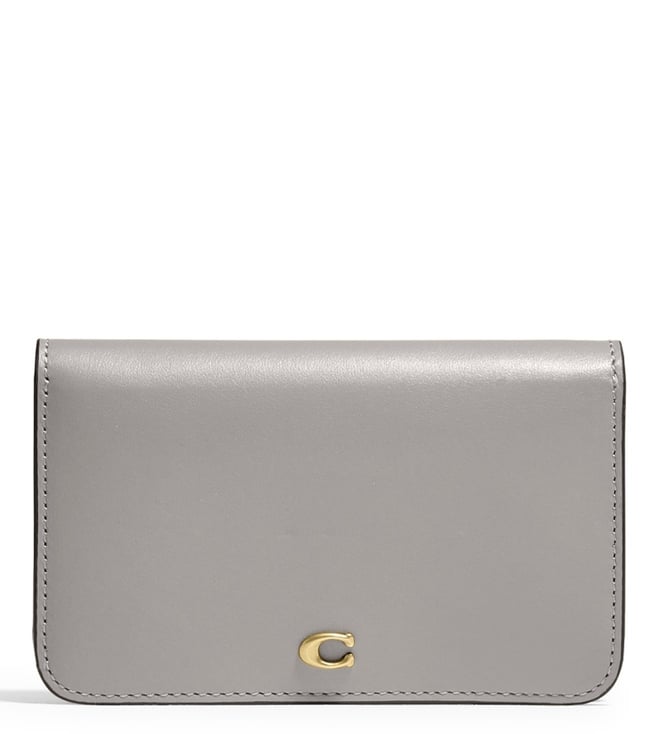 Buy Coach Grey Slim Card Case for Women Online @ Tata CLiQ Luxury