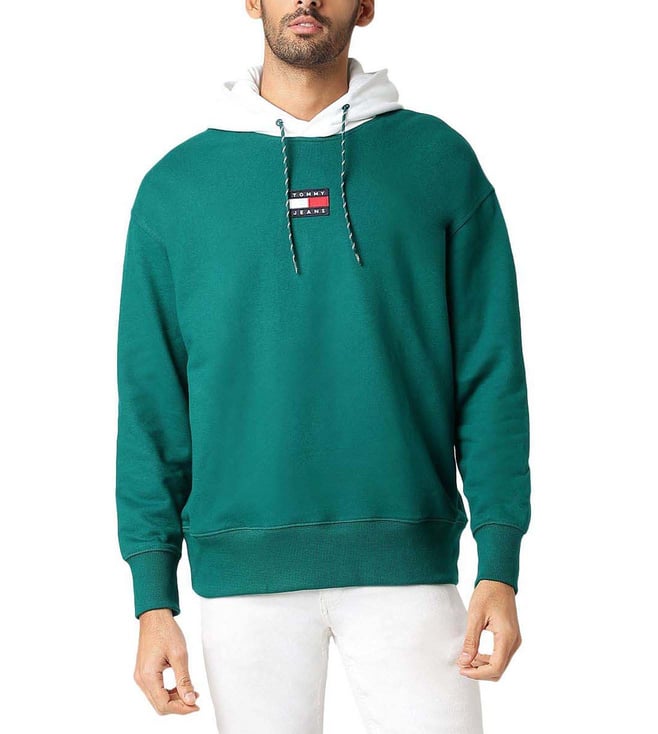 Dark green best sale tommy hilfiger hoodie