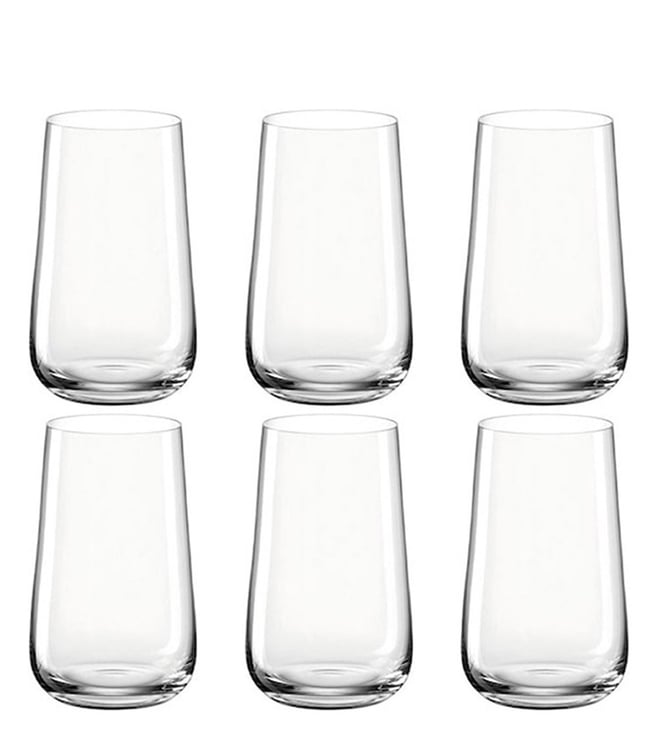 Buy Leonardo 6Piece Clear Brunelli Long Drinking Glass Set Online