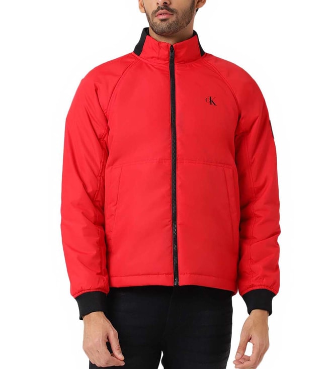 Buy Calvin Klein Jeans Candy Apple Regular Fit Casual Jacket for Men Online  @ Tata CLiQ Luxury
