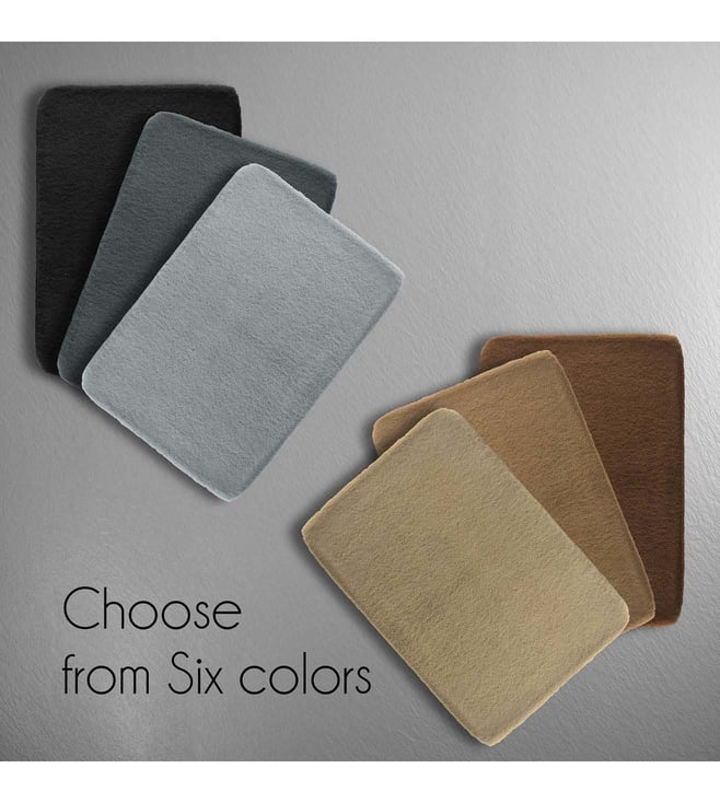 Buy Spread Spain Grey Memory Foam Backing Bathmat Online Tata CLiQ Luxury