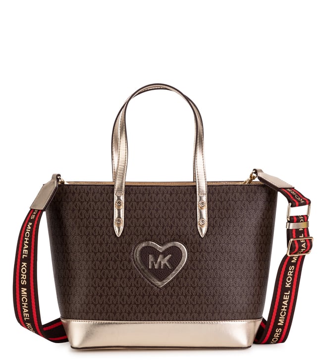 Buy Michael Kors Kids Chocolate Brown Medium Basket Tote for Girls Online @  Tata CLiQ Luxury