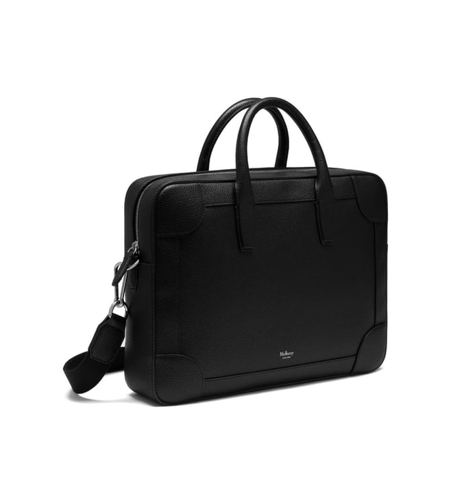 Buy Mulberry Black Classic Belgrave Document Holder for Men Online ...