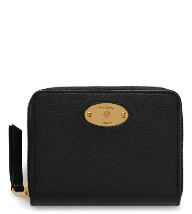 Zip Around Short Wallet - Black