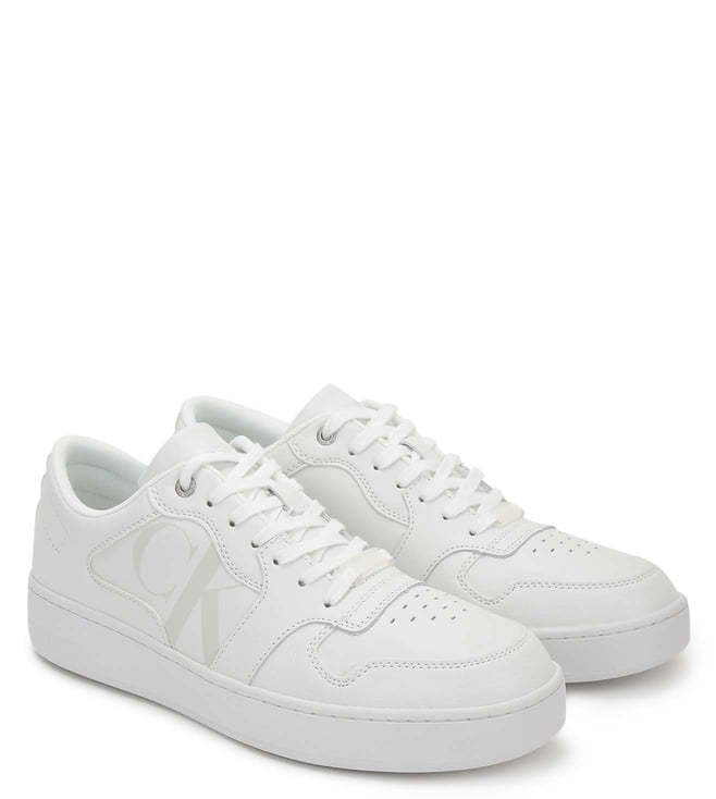 Buy Calvin Klein Jeans Triple White Men Sneakers Online @ Tata CLiQ Luxury