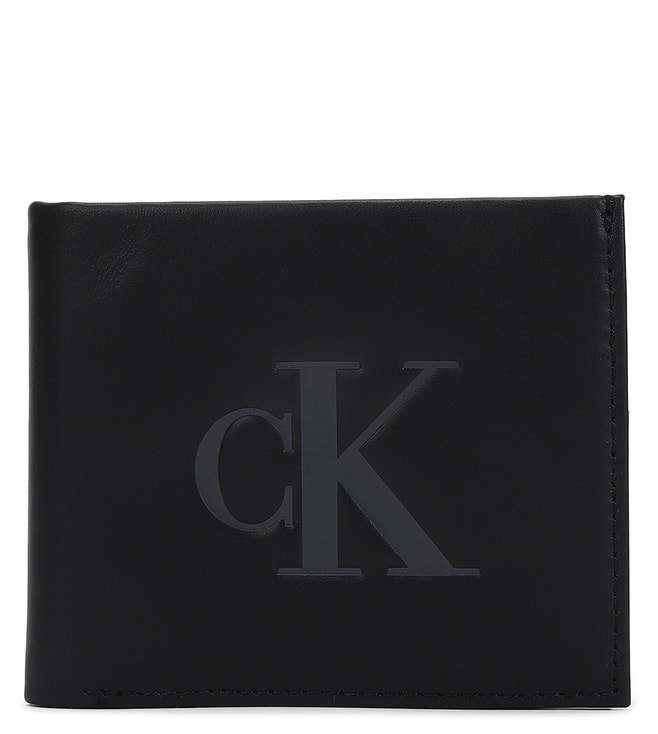 Buy CALVIN KLEIN JEANS Black Monogram Wallet for Men Online @ Tata CLiQ  Luxury