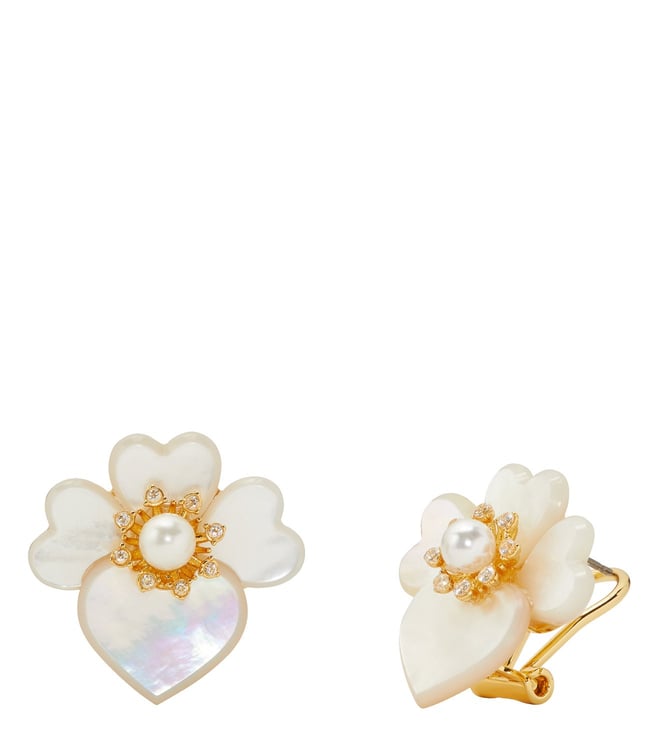 Buy Kate Spade White White & Gold Statement Stud Earrings for Women Online  @ Tata CLiQ Luxury