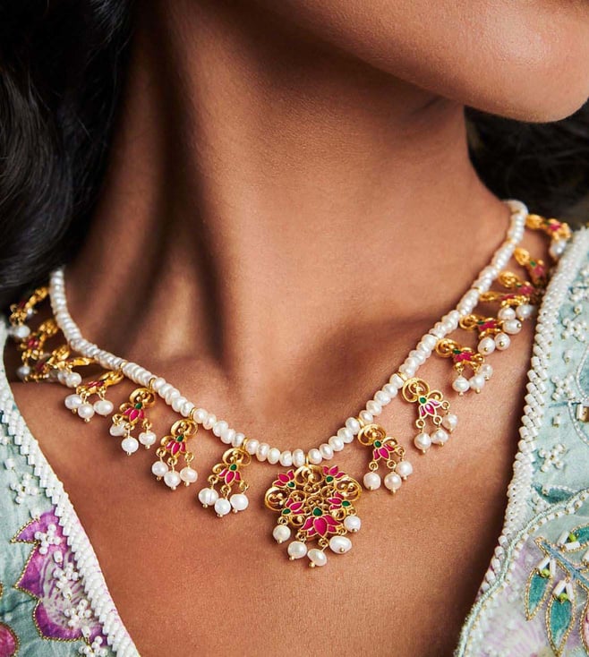 Lotus & Luna Crystal Stone Necklace - Self Love – Michelle's Jewelry Studio