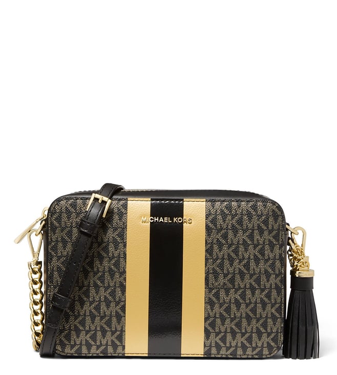 Buy MICHAEL Michael Kors Stripe Medium Cross Body Bag for Women Online @  Tata CLiQ Luxury
