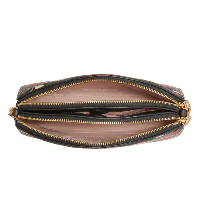 Buy Kate Spade Black Multi Floral Medium Cross Body Bag for