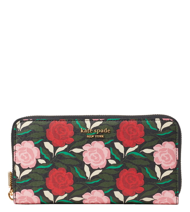 Buy Kate Spade Black Multi Morgan Floral Medium Wallet for Women Online @  Tata CLiQ Luxury