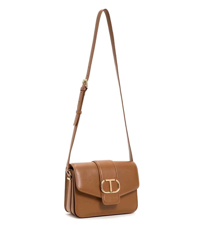 Twin Set Crossbody Bags in Brown