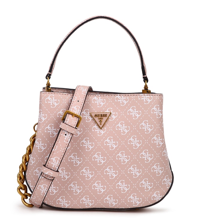 Buy GUESS Alexie Small Bucket Bag Rose Logo One Size at