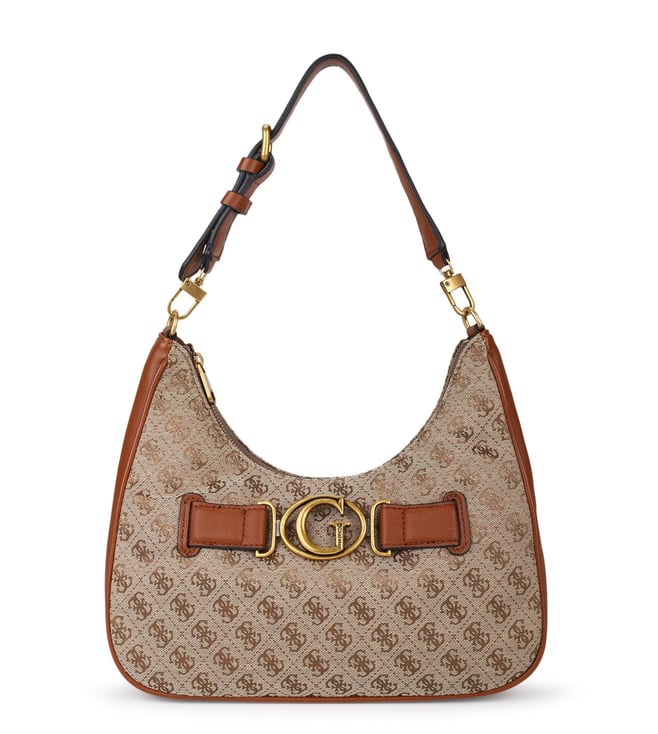 Buy Guess Latte & Cognac Aviana Medium Hobos for Women Online