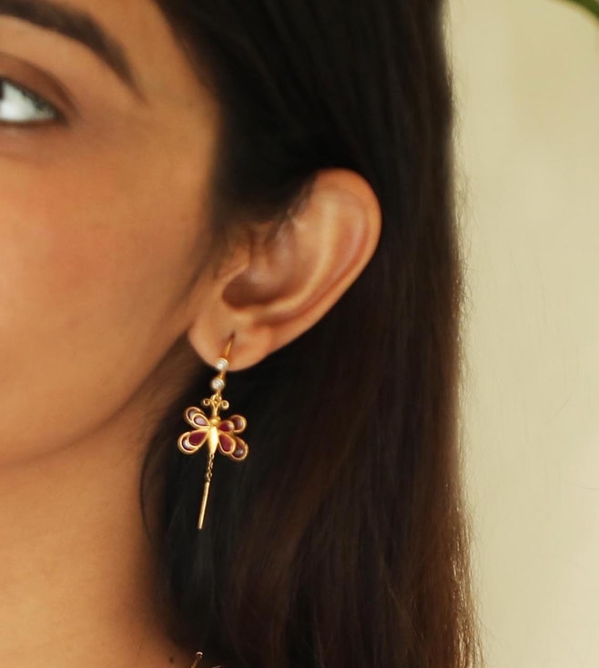 TJ Designer Sui dhaga earrings  The Jewar