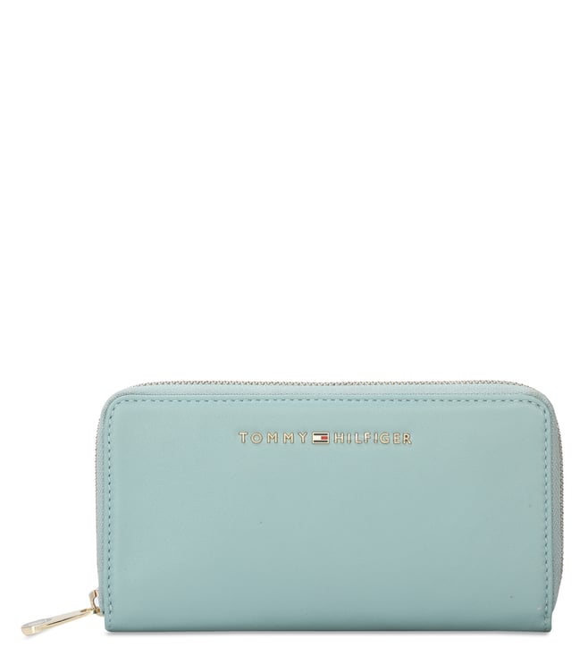 Zip Around Short Wallet - Light Blue