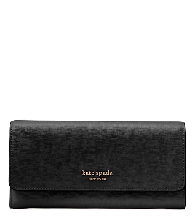 Buy Kate Spade Black Morgan Medium Flap Continental Wallet for Women Online  @ Tata CLiQ Luxury