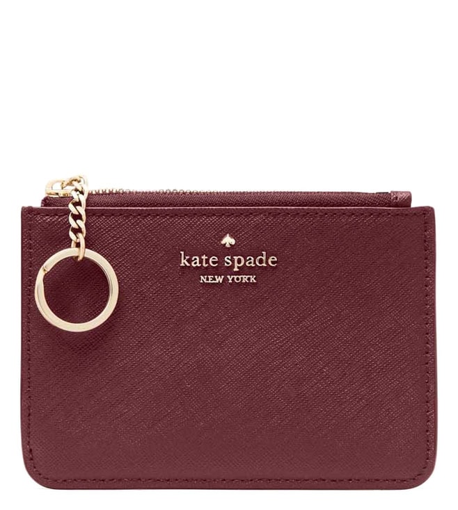 Buy Kate Spade Deep Berry Laurel Way Medium Bitsy Card Holder for Women  Online @ Tata CLiQ Luxury