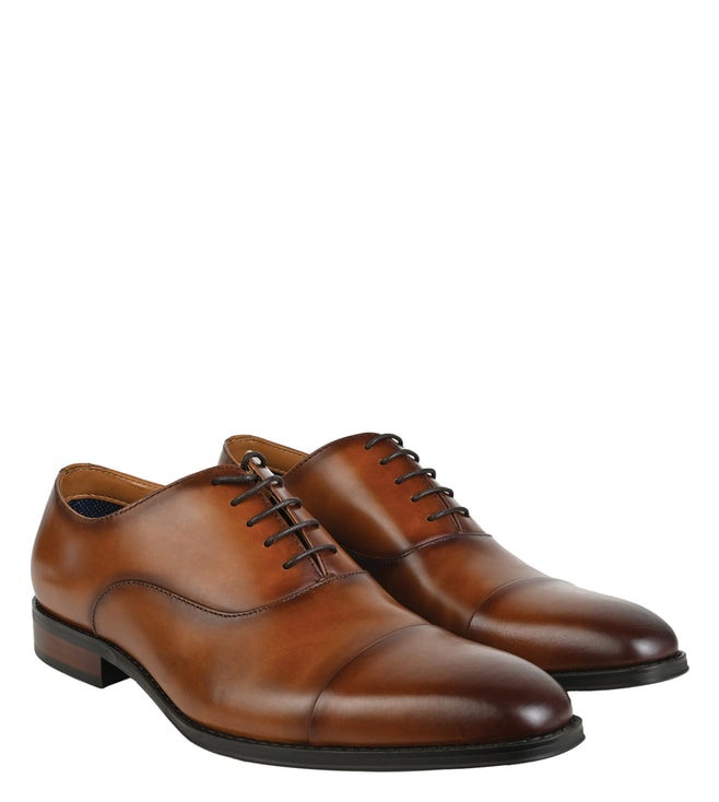 Buy Steve Madden Tan KAISO Tie Up Oxford Shoes for Men Online @ Tata ...