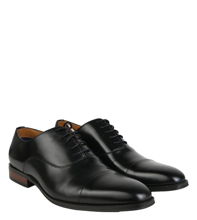 Buy Steve Madden Black KAISO Tie Up Oxford Shoes for Men Online @ Tata ...