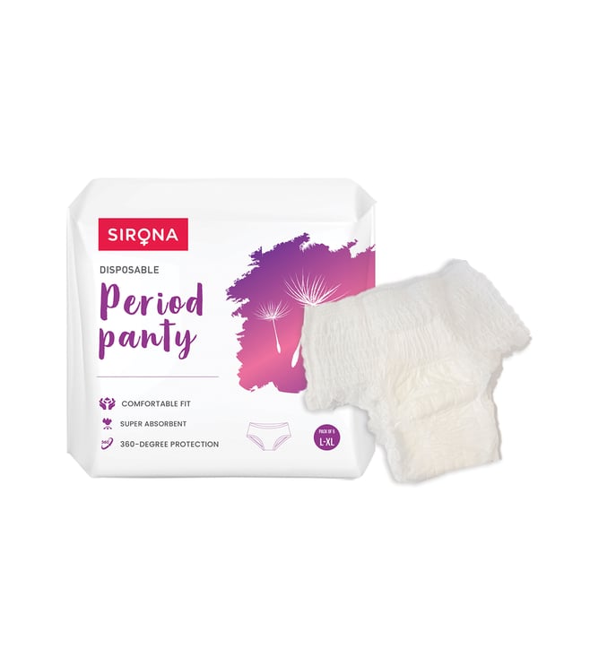 Sirona Cottony Soft Rash Free Sanitary Pads for Women - Pack of 30 (XL  Size)