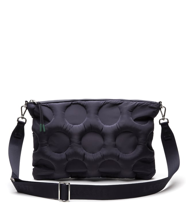 M black nylon crossbody bag