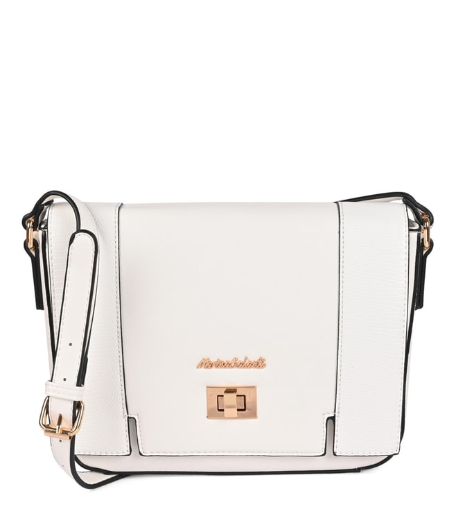 Buy Marina Galanti White Soft Case Medium Cross Body Bag for Men Online @  Tata CLiQ Luxury