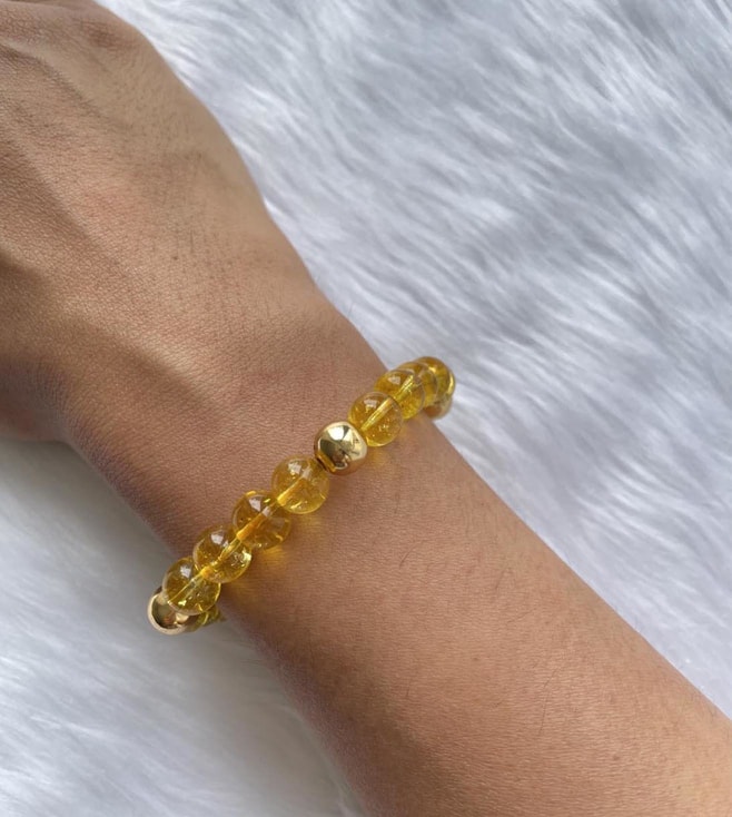 Buy MNSH Yellow Citrine Bracelet for Women Online  Tata CLiQ Luxury