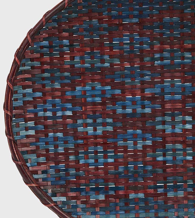 Buy Fabindia Blue Vetasi Maaya Cane Medium Wall Decor Online Tata