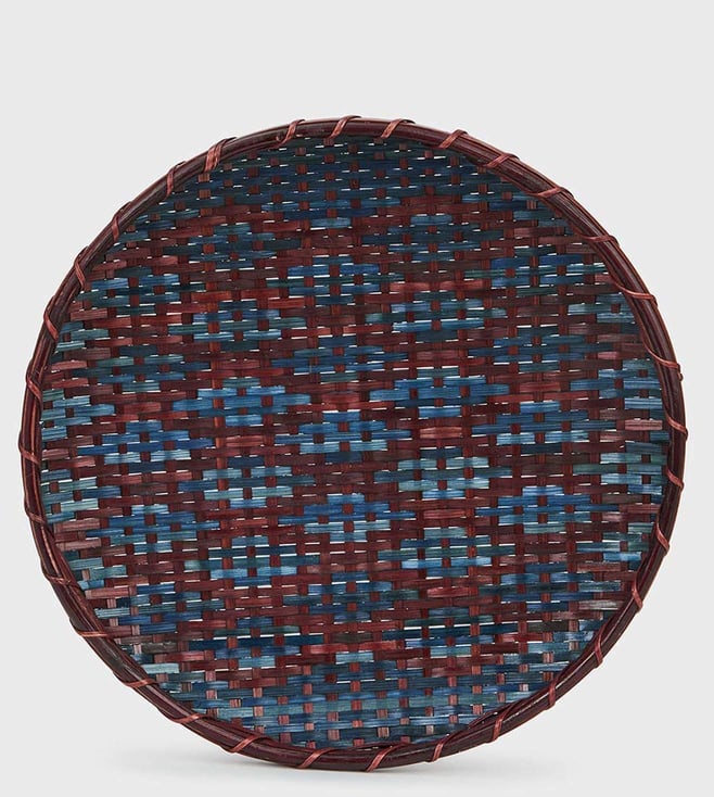 Buy Fabindia Blue Vetasi Maaya Cane Medium Wall Decor Online Tata