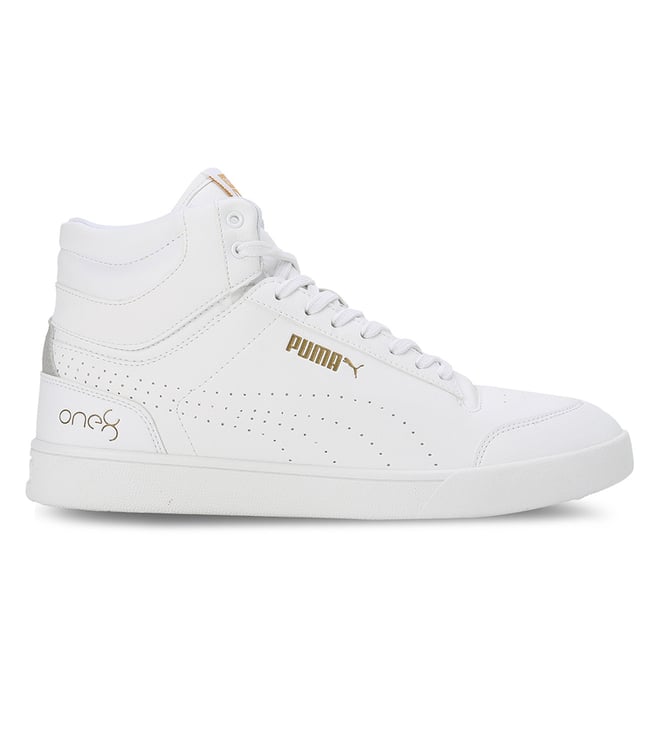 Buy Puma White Shuffle Mid One8 Better V2 Men Sneakers Online @ Tata ...