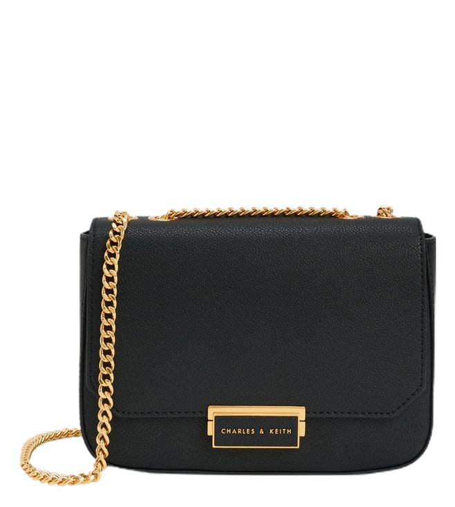 Buy Charles & Keith Black Small Chunky Chain Bucket Bag for Women Online @  Tata CLiQ Luxury