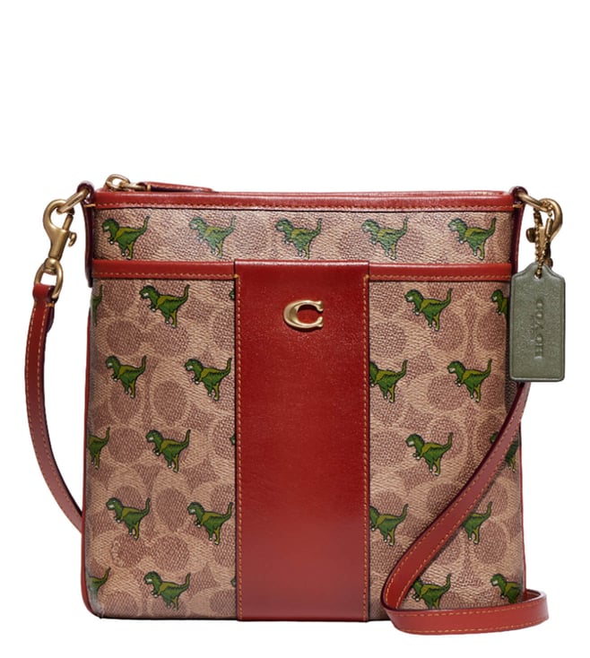 Buy Coach Red Kitt Medium Cross Body Bag for Men Online @ Tata CLiQ Luxury