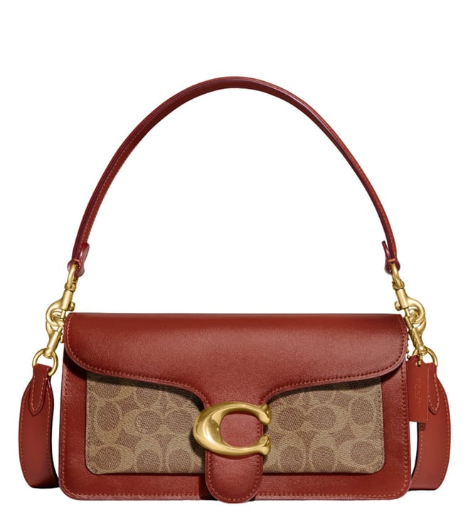 COACH Luna Hobo Shoulder Bag in Brown