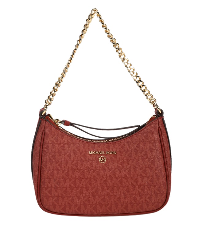 Buy MICHAEL Michael Kors Red Charm Logo Hobo Bag for Women Online @ Tata  CLiQ Luxury