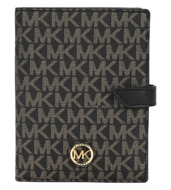 Buy Michael Kors Men Brown All-Over MK Bi-Fold Wallet Online