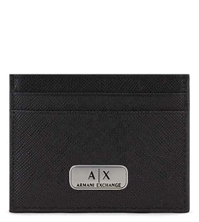 Buy Armani Exchange Black Card Holder for Men Online @ Tata CLiQ Luxury