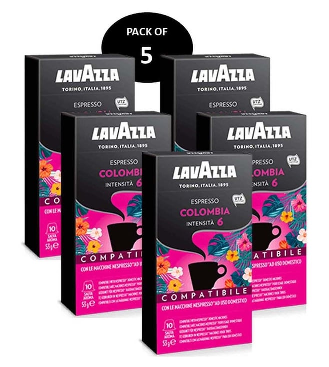 sol Passiv tiltrækkende Buy LAVAZZA NCompatible Coffee Capsule Colombia Pack of 5 - 265 gm Online @  Tata CLiQ Luxury