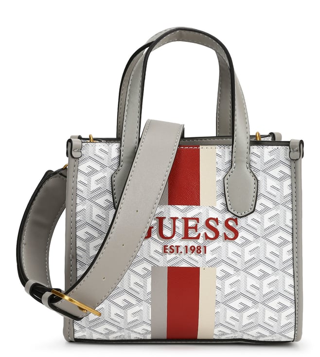 GUESS Katey Girlfriend Carryall Burgundy Multi