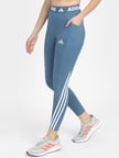 Buy Adidas Blue Fitted TF 3S Tights for Women Online @ Tata CLiQ