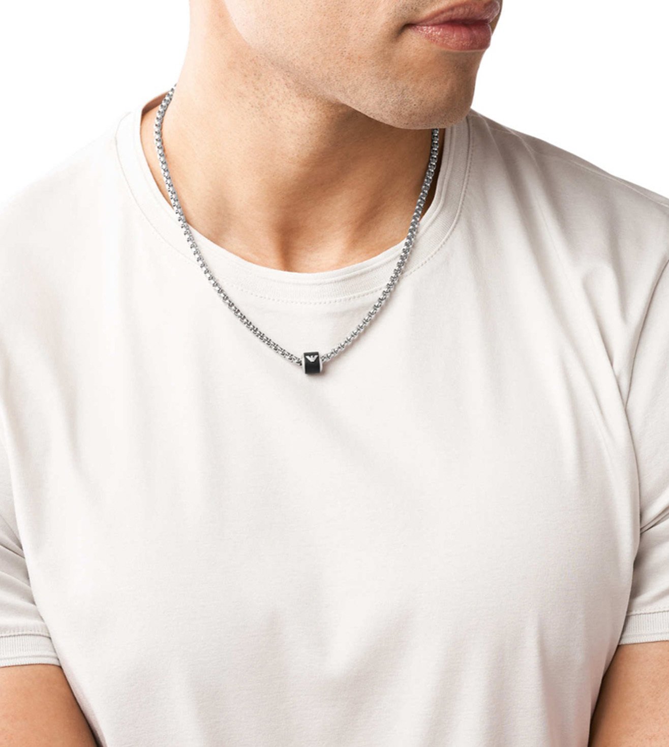 Buy Emporio Armani Emporio Armani Silver Essential Necklace at Redfynd