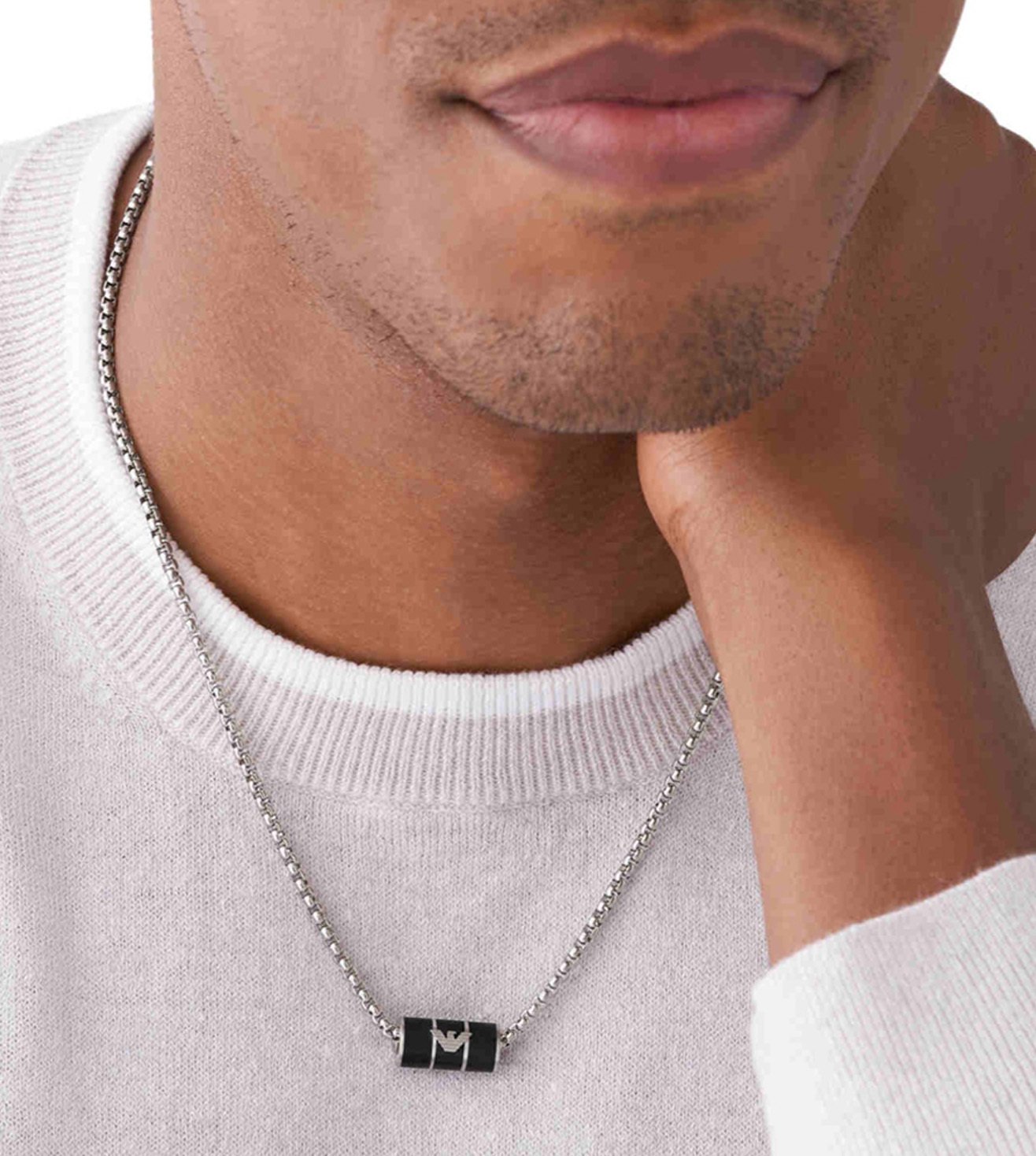 Buy Emporio Armani Emporio Armani Silver Essential Necklace at Redfynd